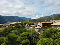 Vue sur le village de Laboule